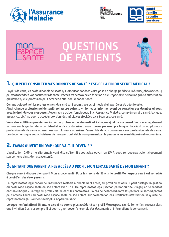 Questions de patients 