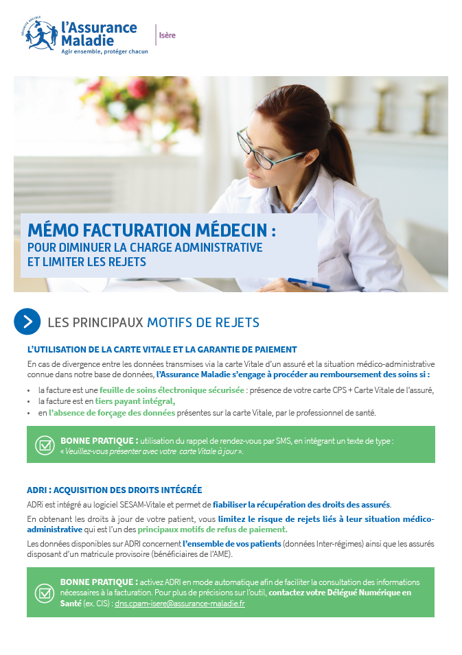 Mémo Facturation médecin