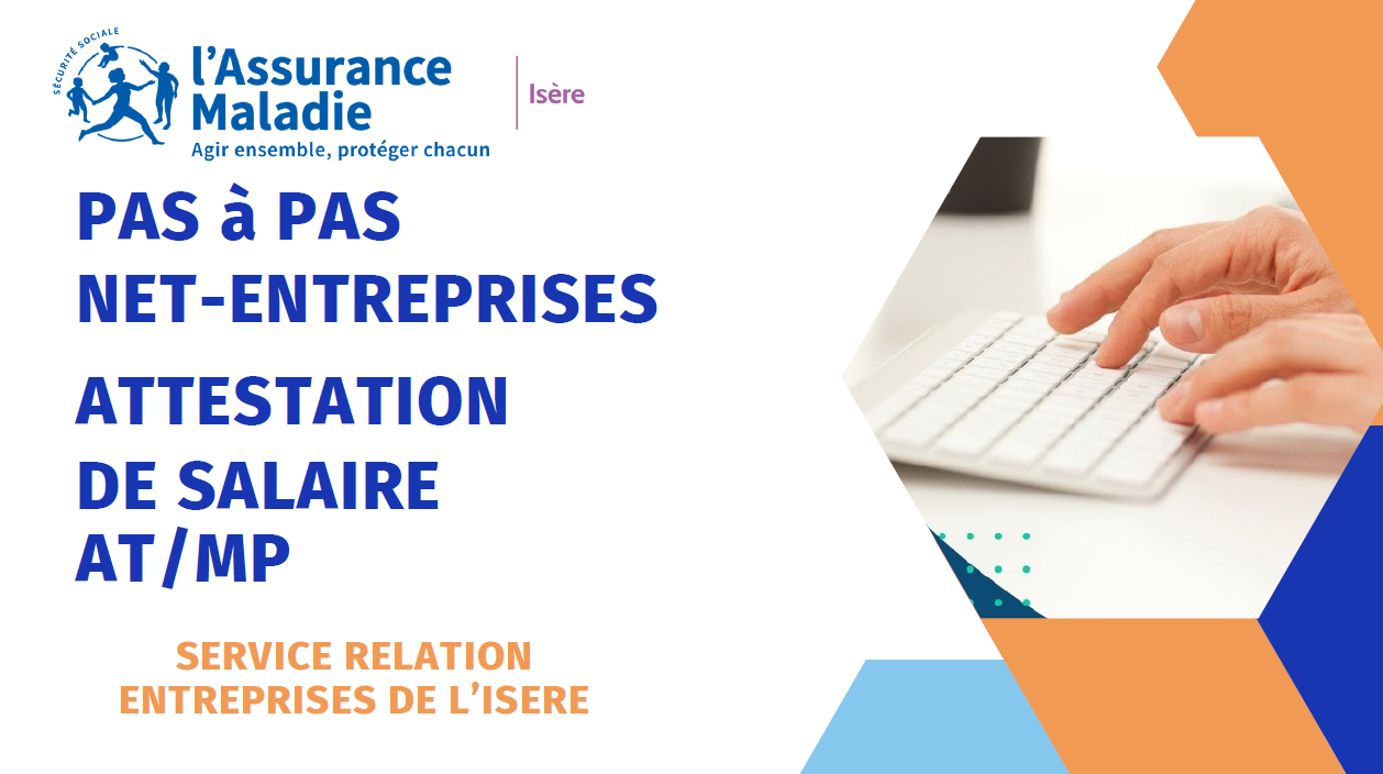 Attestation de salaire accident du travail / maladie professionnelle