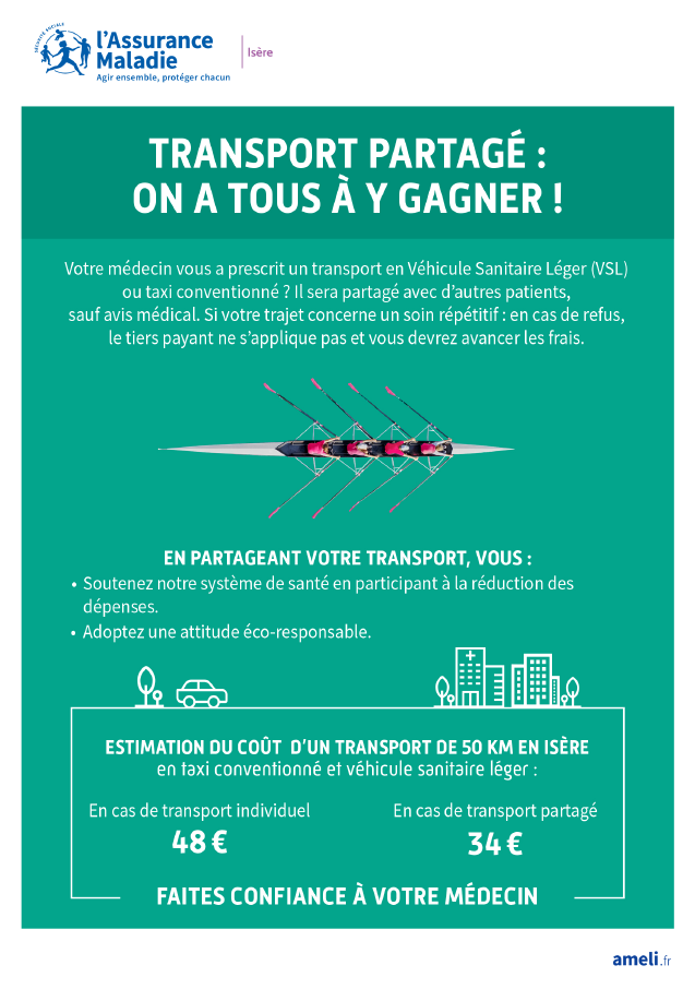 Affiche Transport partagé médecins