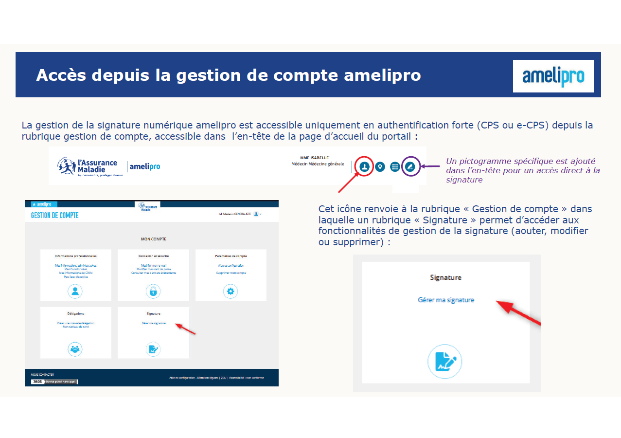 Mode opératoire signature amelipro
