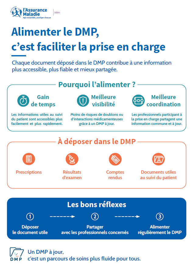 Alimenter le DMP, c'est faciliter la prise en charge
