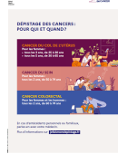 Affiche dépistage des cancers