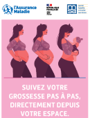 Suivez votre grossesse pas à pas, directement depuis votre espace