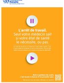 Affiche "Arrêt de traveil" 