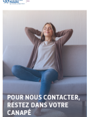 Pour nous contacter, restez dans votre canapé